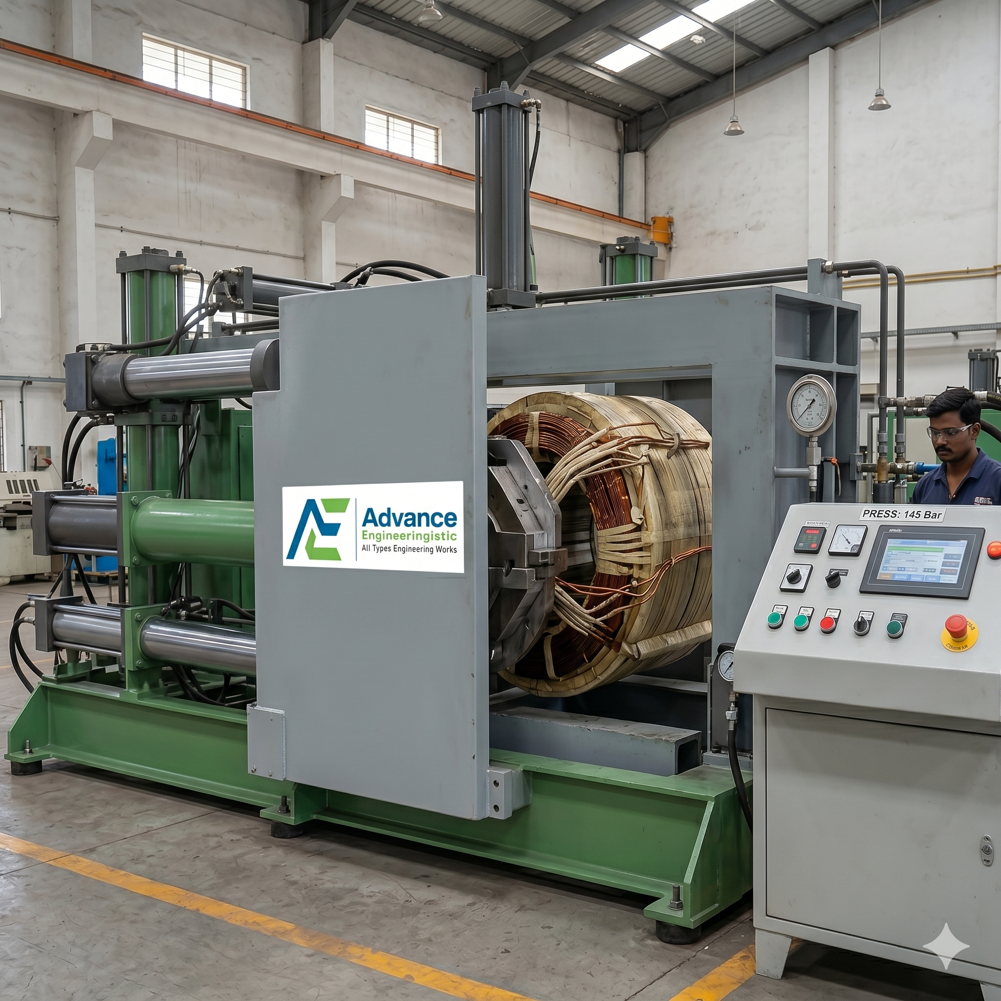 Transformer Coil Pressing Machine